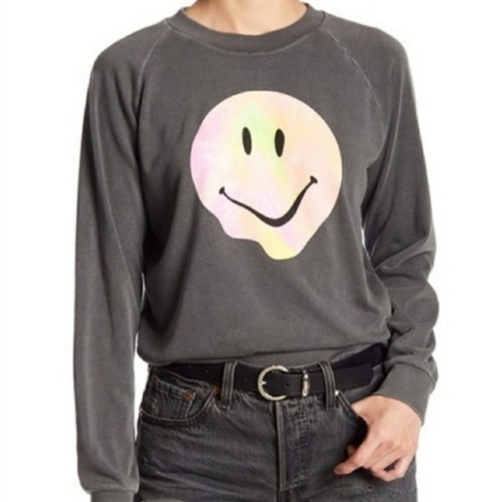 Wildfox • Psychedelic Smiley Face Sweatshirt
